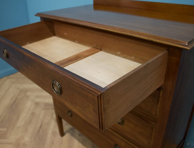 Antique Vintage Edwardian Mahogany Chest of Drawers, 1900s #1618 1