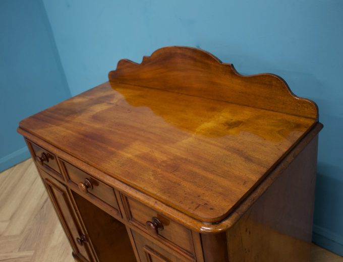 Antique Victorian Mahogany Compact Desk, 1880s #1619 4