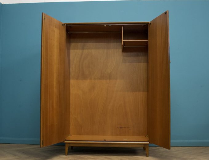 Mid Century Teak Wardrobe Gimson and Slater Vesper, 1960s #1643 3
