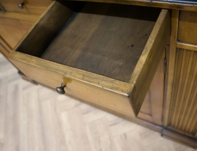 De Bournais French Cherrywood China Cabinet Bookcase #1647 5