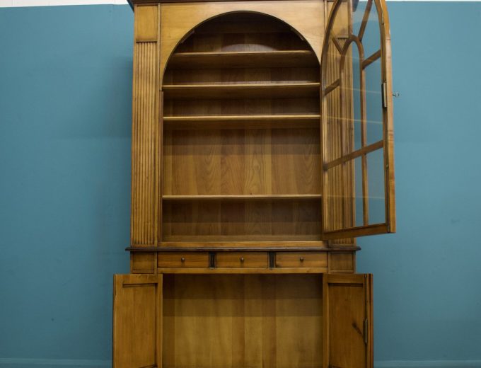 De Bournais French Cherrywood China Cabinet Bookcase #1647 4