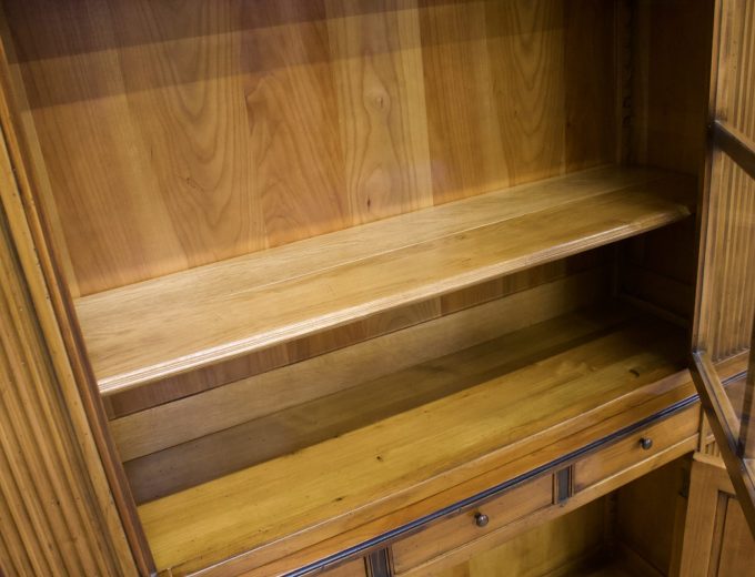 De Bournais French Cherrywood China Cabinet Bookcase #1647 3