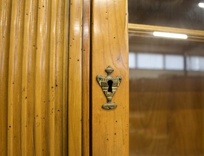 De Bournais French Cherrywood China Cabinet Bookcase #1647 1