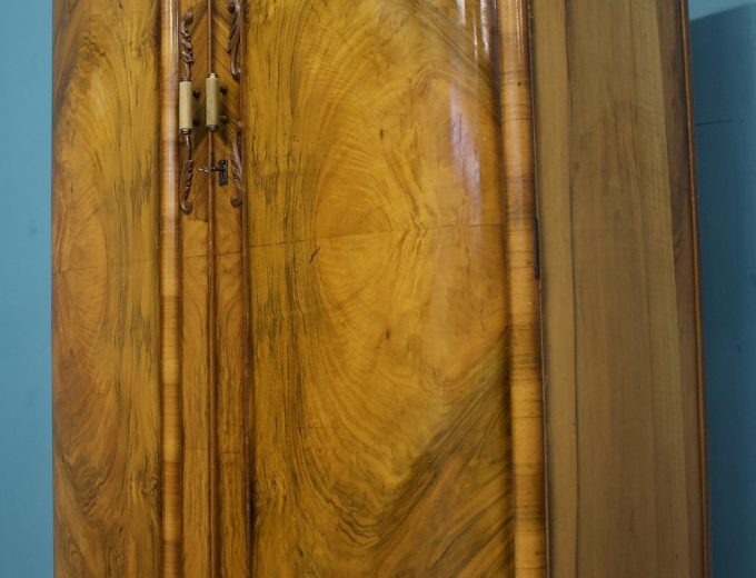 Vintage Art Deco Walnut Compact Compactum Wardrobe, 1930s #1673 5