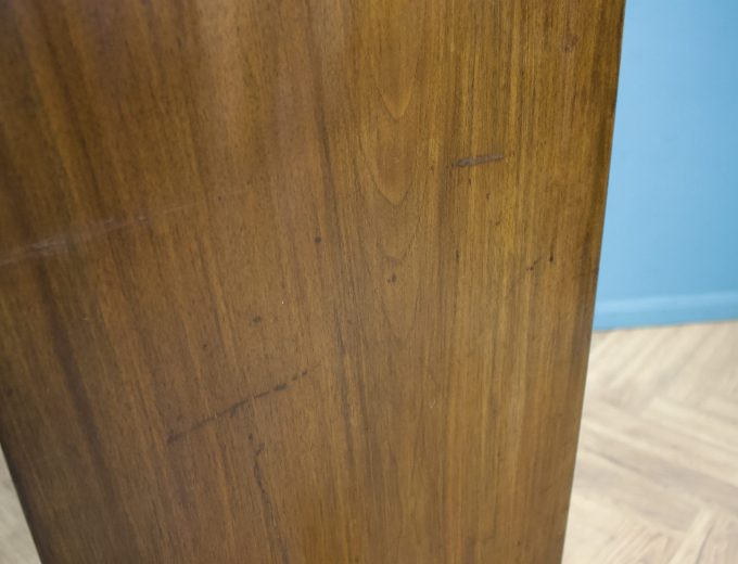 Vintage Art Deco Style Burr Walnut Compact Wardrobe, 1950s #1694 2