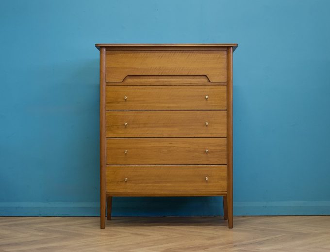 Vintage French Walnut Chest of Drawers from Younger, 1960s #1709 6