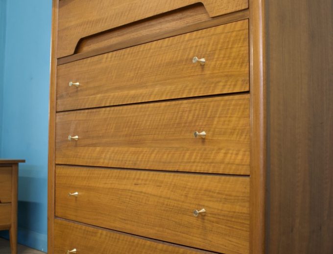 Vintage French Walnut Chest of Drawers from Younger, 1960s #1709 4