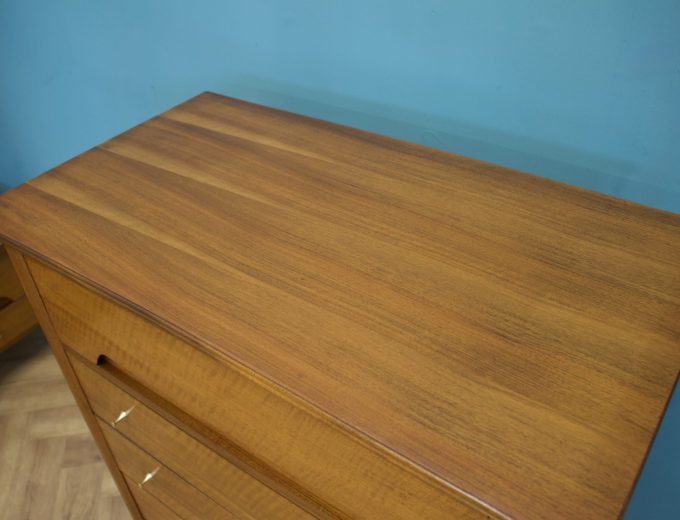 Vintage French Walnut Chest of Drawers from Younger, 1960s #1709 1