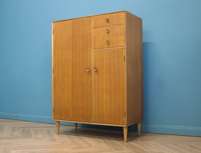 Mid Century Oak Compactum Compact Wardrobe from Meredew, 1960s #1733 9