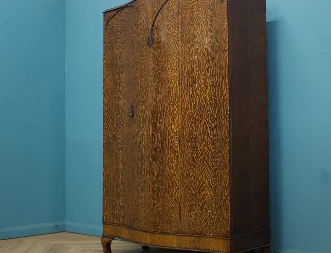 Vintage Art Deco Oak Wardrobe, 1930s, #1736 9