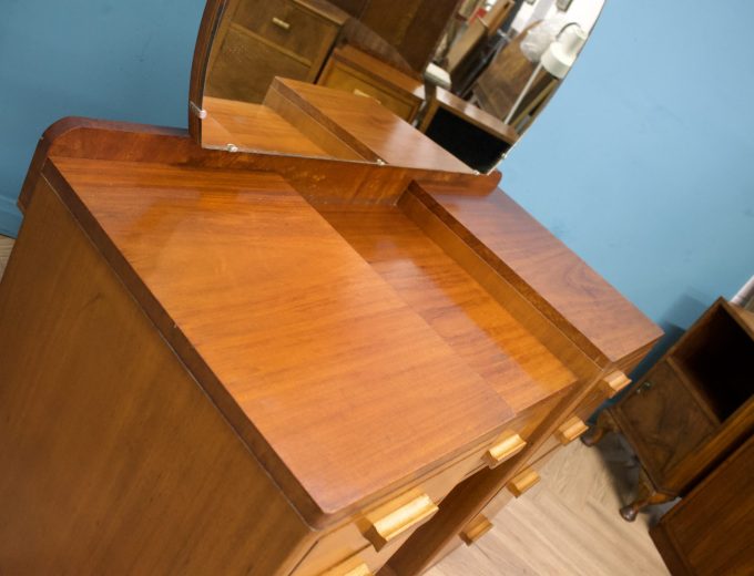 Art Deco Mahogany Dressing Table, 1930s #1737 1