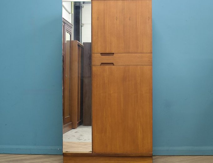 Mid Century Teak Wardrobe from Uniflex, 1960s #1749 10