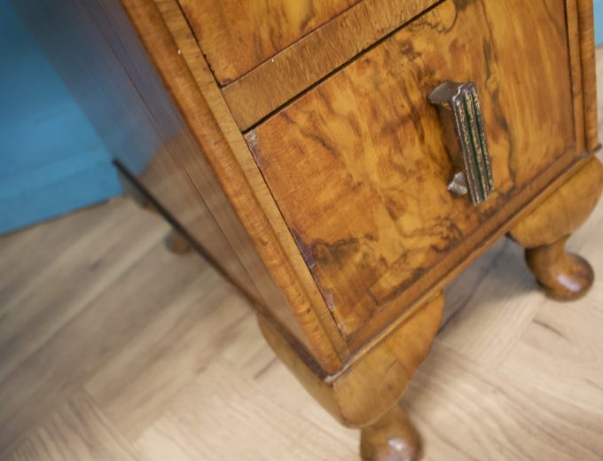 Art Deco Walnut Dressing Table, 1930s #1746 1