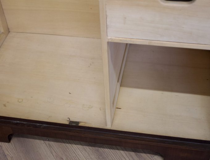 Vintage Art Deco Style Burr Walnut Compact Wardrobe, 1950s #1745 3