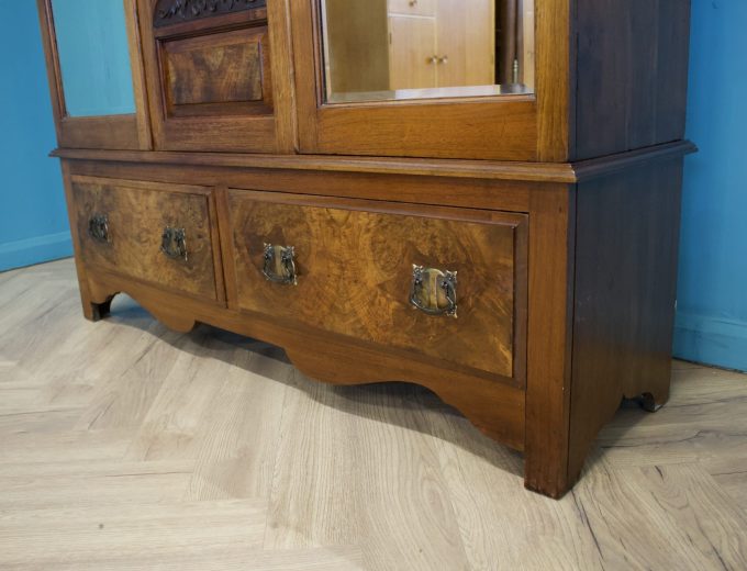 Antique Edwardian Walnut Wardrobe, 1900s #1742 M 8