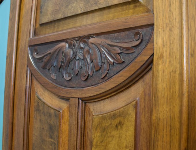 Antique Edwardian Walnut Wardrobe, 1900s #1742 M 7