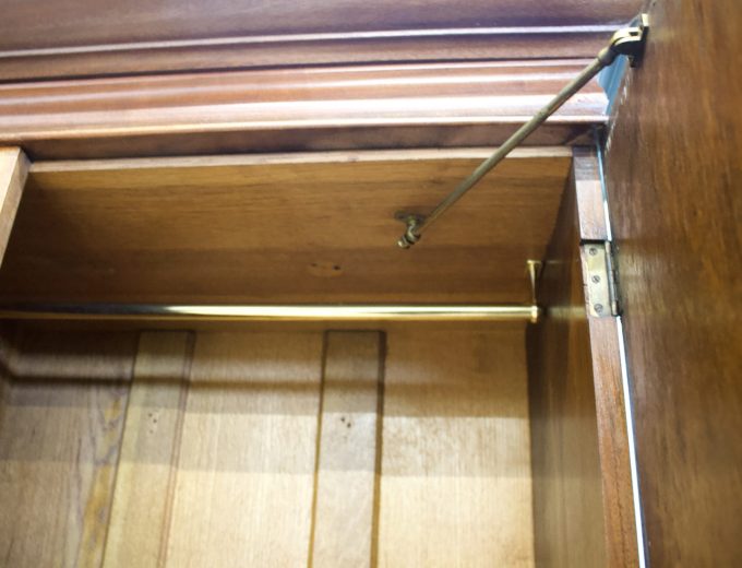 Antique Edwardian Walnut Wardrobe, 1900s #1742 M 2