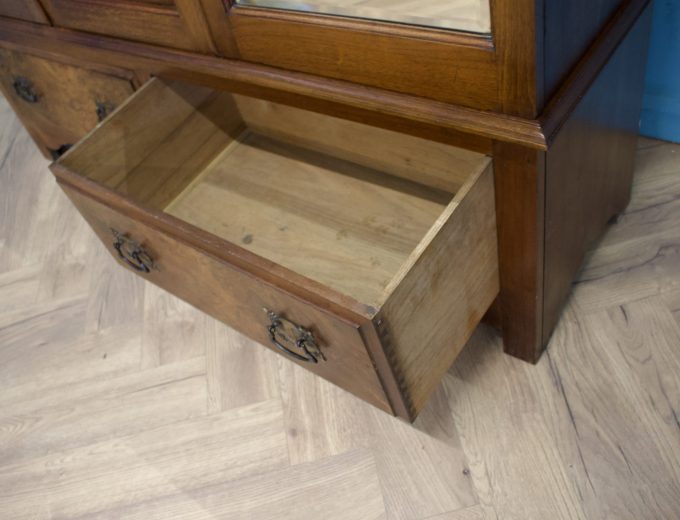 Antique Edwardian Walnut Wardrobe, 1900s #1742 M 1