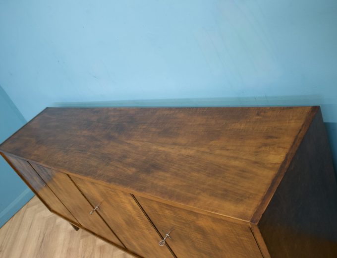 Mid Century Walnut Effect Stained Birch Sideboard , 1960s #1750 6