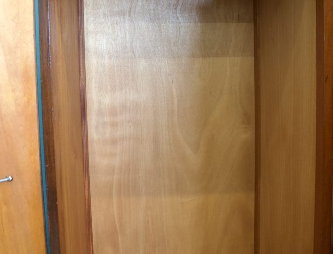 Vintage Art Deco Style Mahogany Compactum Compact Wardrobe, 1950s #1752 5