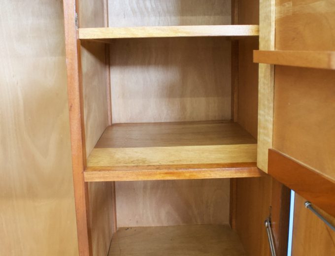 Vintage Art Deco Style Mahogany Compactum Compact Wardrobe, 1950s #1752 4