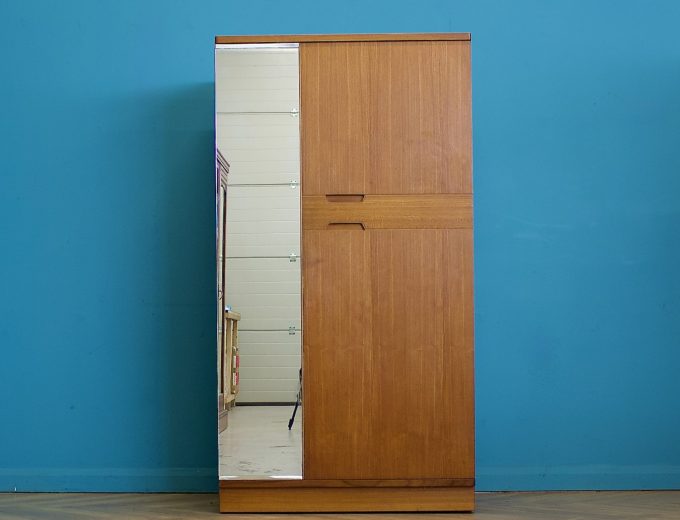 Mid Century Teak Wardrobe from Uniflex, 1960s #1753 10
