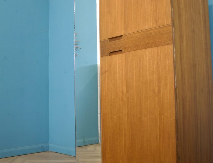 Mid Century Teak Wardrobe from Uniflex, 1960s #1753 8
