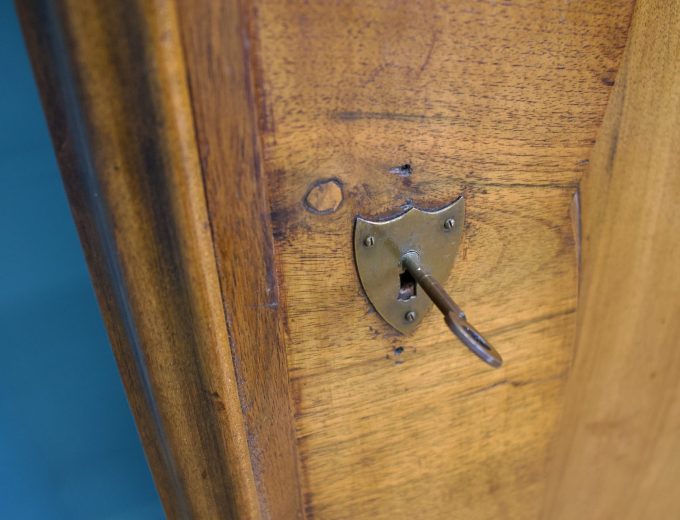 Vintage Burr Walnut Biedermeier Style Wardrobe, 1930s #1755 4