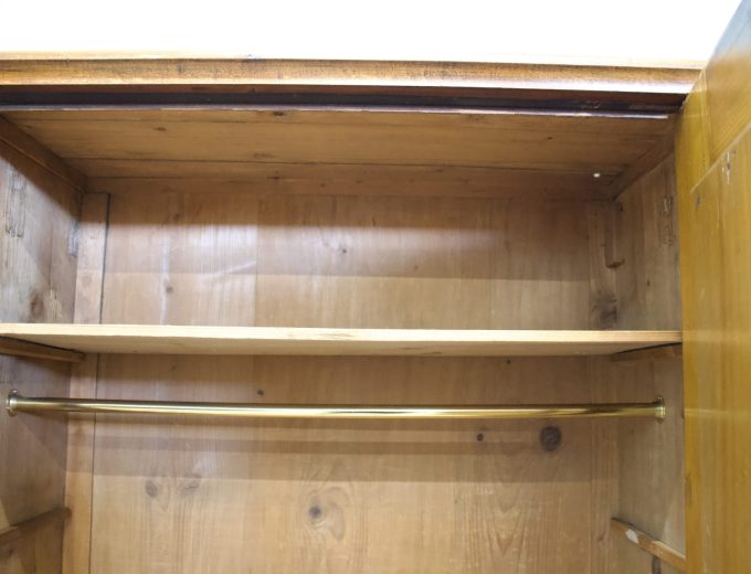 Vintage Burr Walnut Biedermeier Style Wardrobe, 1930s #1755 2