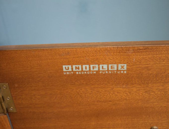Mid Century Walnut Compact Sideboard from Uniflex, 1960s #1756 2
