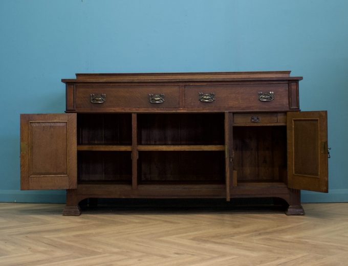 Antique Art Nouveau Oak Sideboard, 1900s #1757 M 4