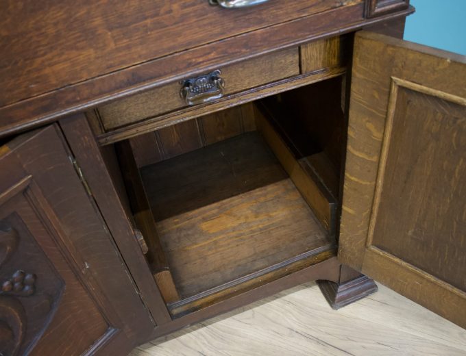 Antique Art Nouveau Oak Sideboard, 1900s #1757 M 2