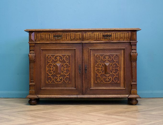 Antique Continental Oak Sideboard, 1900s #1758 8