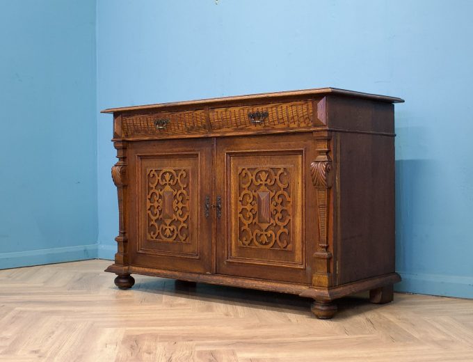 Antique Continental Oak Sideboard, 1900s #1758 7