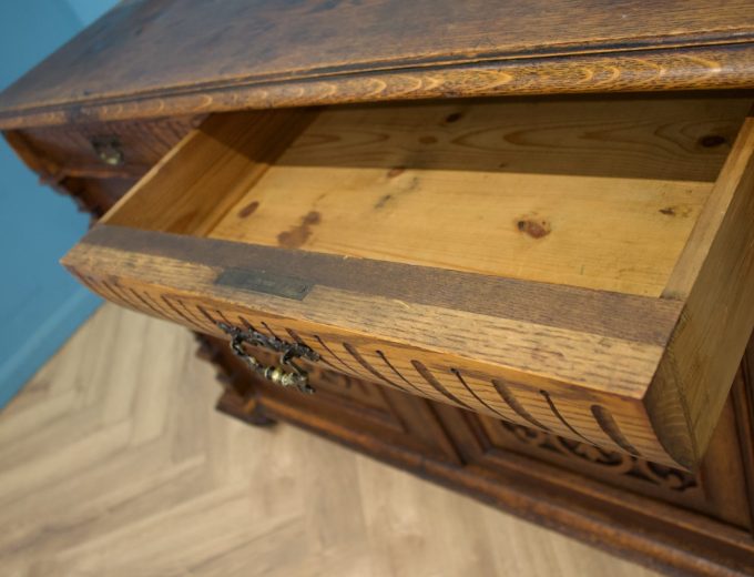 Antique Continental Oak Sideboard, 1900s #1758 4