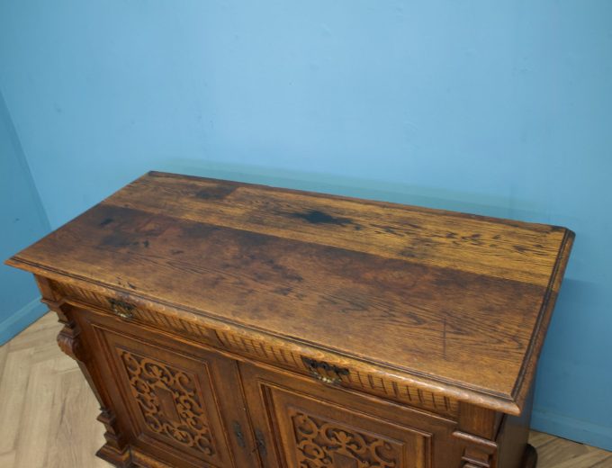 Antique Continental Oak Sideboard, 1900s #1758 3
