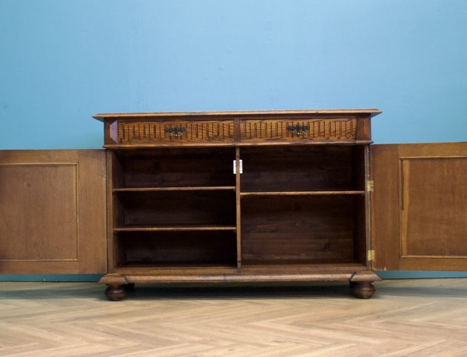 Antique Continental Oak Sideboard, 1900s #1758 1