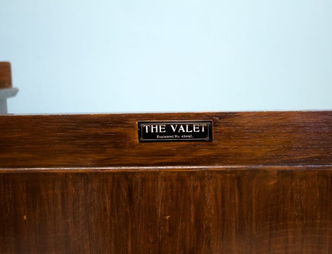 Art Deco Oak Tallboy / Compactum – The Valet, 1930s #1761 4