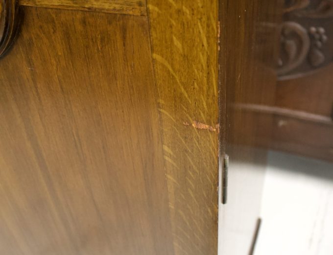 Art Deco Oak Tallboy / Compactum – The Valet, 1930s #1761 1