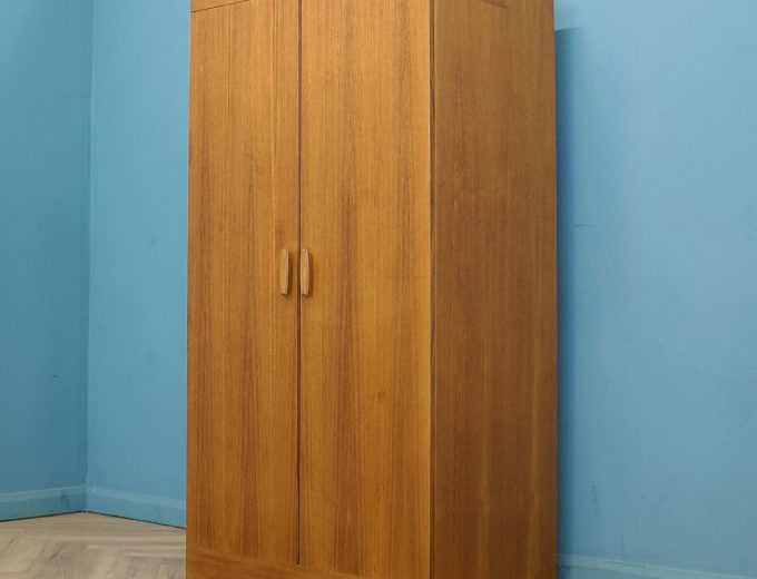 Mid Century Teak Quadrille Double Door Wardrobe from G Plan, 1960s #1765 9