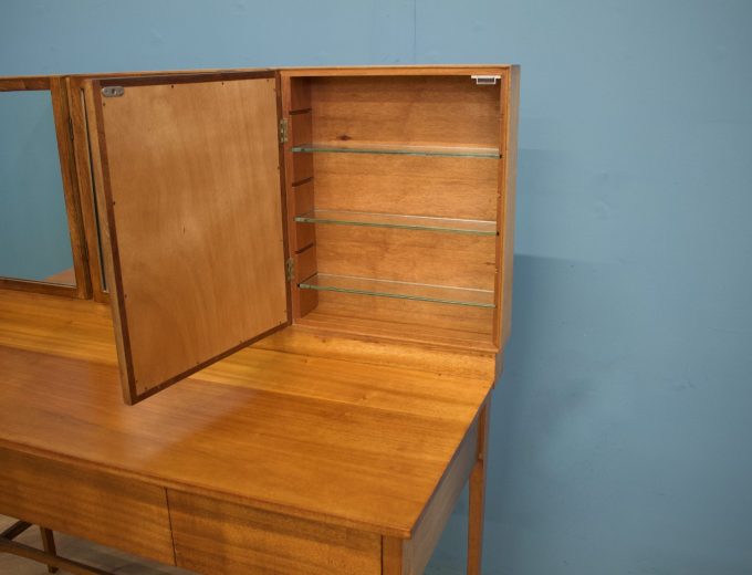Mid Century Teak Dressing Table Heals Style, 1960s #1763 4