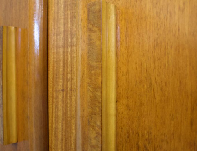 Vintage Art Deco Walnut Wardrobe, 1930s #1762 4