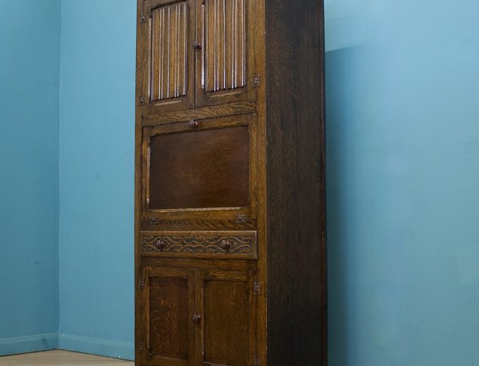 Oak Kitchen Larder Cupboard Drinks Cabinet, 1920s #1773 7