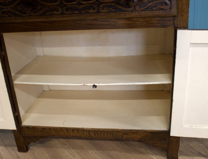 Oak Kitchen Larder Cupboard Drinks Cabinet, 1920s #1773 3