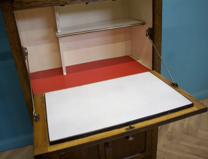 Oak Kitchen Larder Cupboard Drinks Cabinet, 1920s #1773 2
