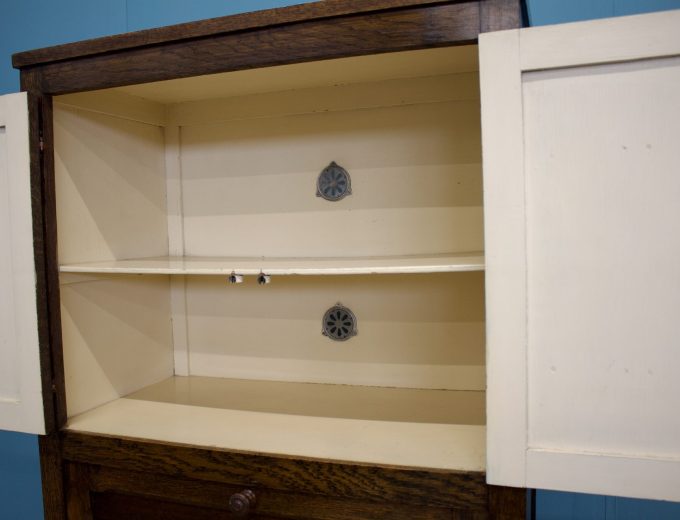 Oak Kitchen Larder Cupboard Drinks Cabinet, 1920s #1773 1