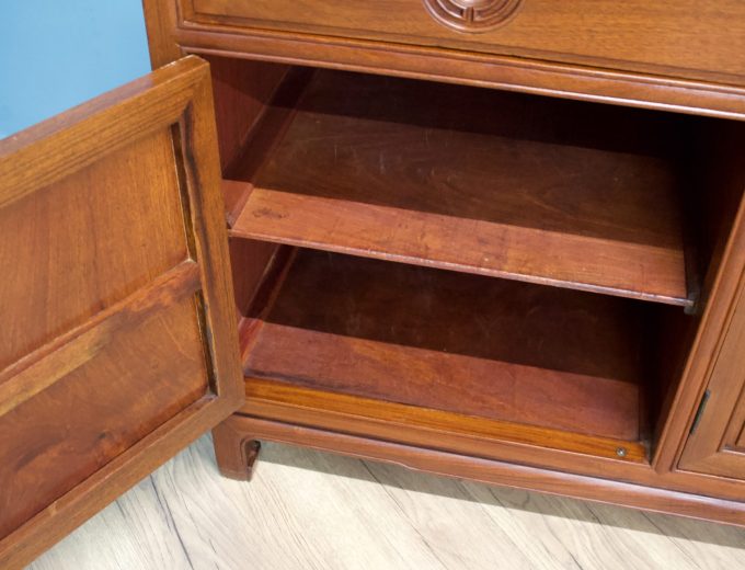 Mid Century Teak Chinese Style Sideboard, 1970s #1771 2