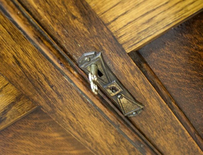 Vintage Oak Compact Compactum Wardrobe Arts and Crafts Style, 1930s, #1778 5