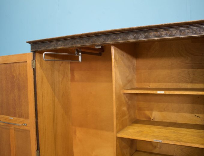 Vintage Oak Compact Compactum Wardrobe Arts and Crafts Style, 1930s, #1778 2