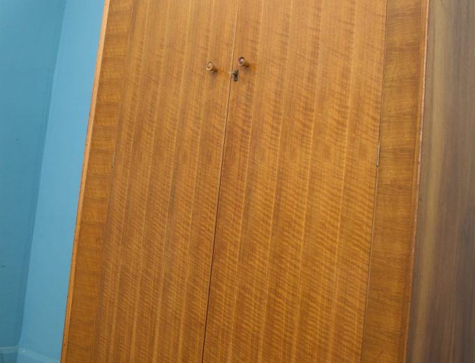 Mid Century Walnut Wardrobe from Alfred Cox , 1950’s, #1780 5